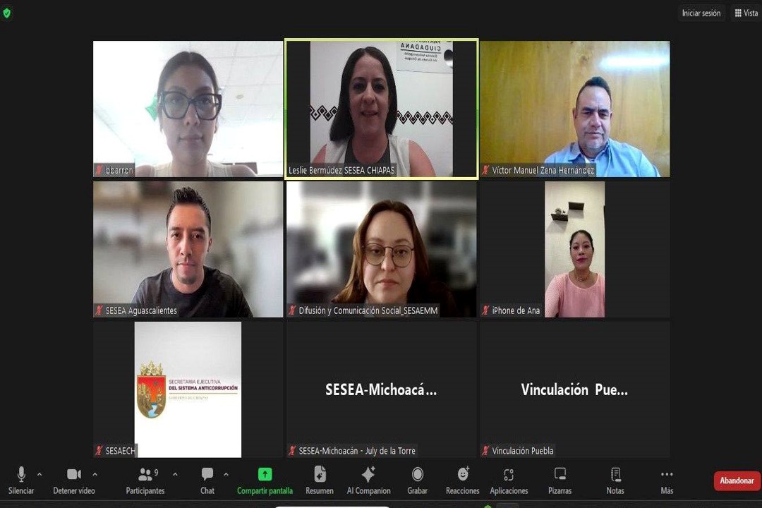 Primera Reunión de Enlaces del Grupo Técnico de Difusión y Comunicación Social de la Red por la Igualdad Sustantiva de los Sistemas Anticorrupción