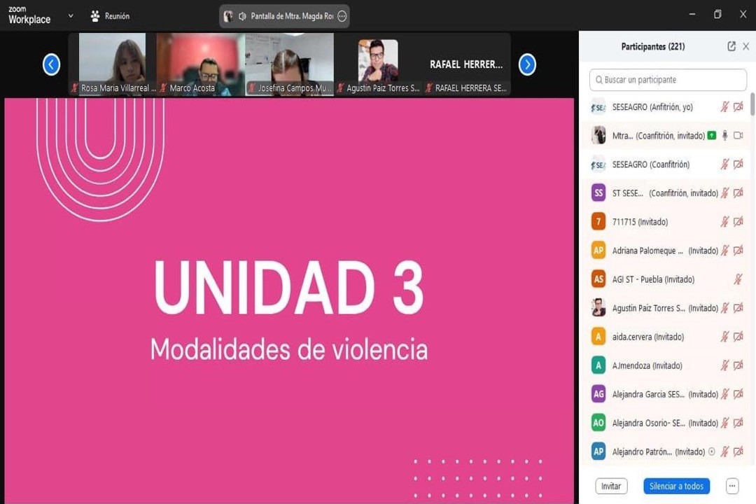 Impartición del Tercer, Cuarto y Quinto Módulo del Plan de Capacitación de la Comisión de Sensibilización y Capacitación
