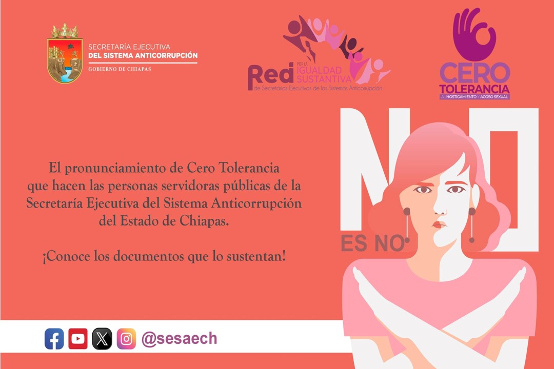 Pronunciamiento Cero Tolerancia a las Conductas de Hostigamiento Sexual y Acoso Sexual